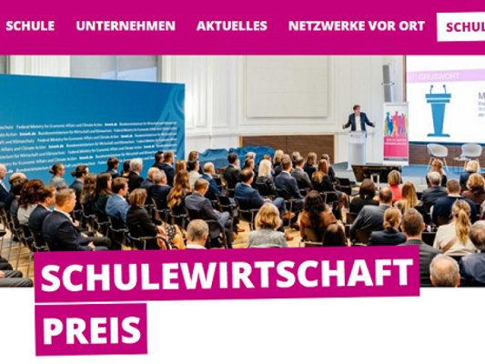 Preisverleihung SCHULEWIRTSCHAFT - Preis 2023 am 13. November 2023