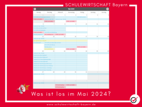 Kalender mit Veranstaltungen im Mai 2024